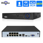 Hiseeu H5NVR-P-8 8CH POE NVR iP Security Surveillance Camera H.265+ CCTV System 8MP 4K Audio Video Recorder Face Detect Cameras Systems EU Plug