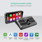 LinkMejor M790 M792 Motorcycle Smart Screen 6Inch IPS Touch Screen 1440*720 Resolution 1000NIT Brightness Bluetooth V5.0  WiFi 2.4+5G Wireless Carplay Huawei Hicar IPX8 Waterproof