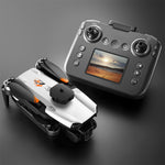 LinkMejor S119 WiFi FPV with LCD Screen Controller HD Dual Camera Servo Gimbal 360° Obstacle Avoidance Brushless Foldable RC Drone Quadcopter RTF