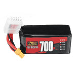 LinkMejor 4S 14.8V 700mAh 75C 10.36Wh LiPo Battery XT30 Plug for RC Drone FPV Racing