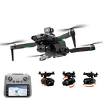LinkMejor RG808 PRO GPS 5G WiFi FPV with 4.3inch LCD Screen Controller 720P HD Dual Camera 3-Axis EIS Gimbal 360° Obstacle Avoidance Brushless Foldable RC Drone Quadcopter RTF