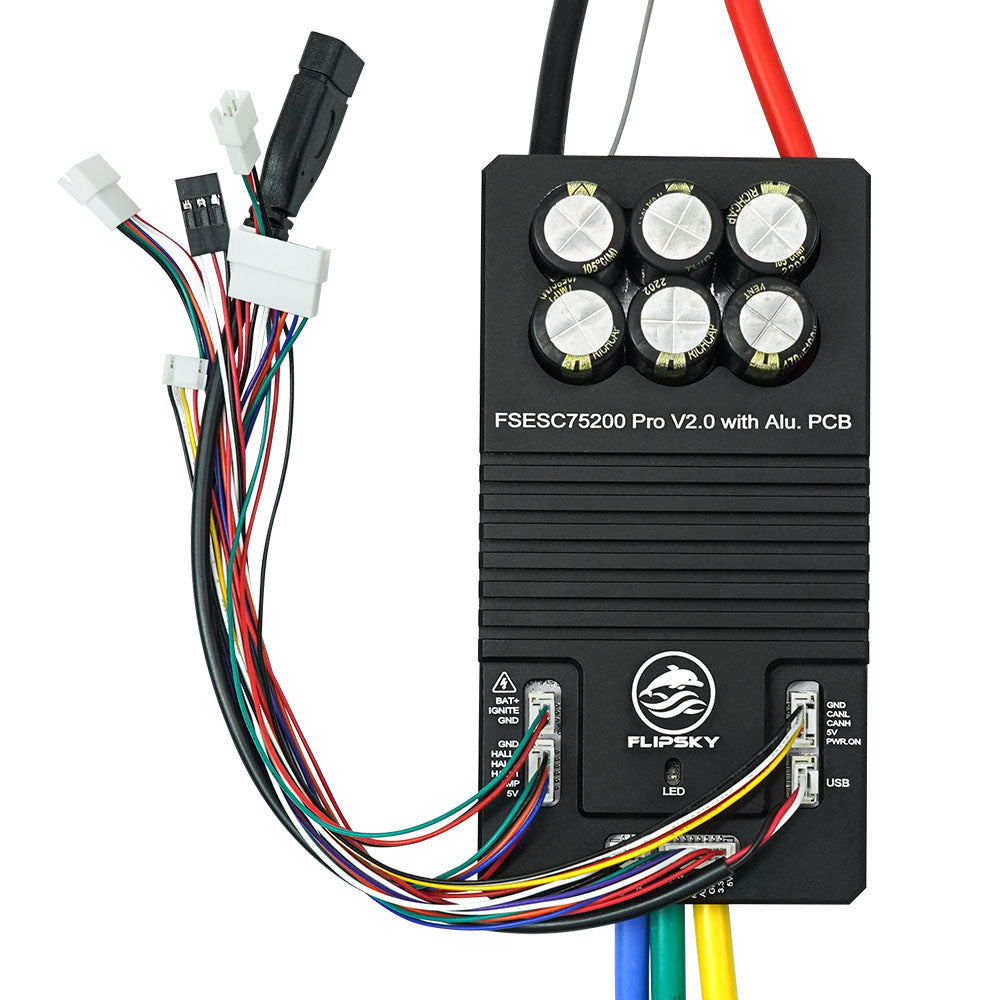Flipsky 75200 Pro V2.0 With Aluminum PCB Based on VESC Power Button For Electric Skateboard Electric Scooter Ebike Speed Controller