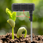 6-in-1 Soil Tester PH Temperature Humidity Sunlight Fertility Nutrient Meter with Digital Display for Gardening and Agriculture