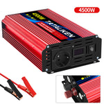 LinkMejor Pure Sine Wave Power Inverter 4500W Peak Pure Sine Wave 12V 24V to 110-220V 1500W Outdoor Camping Inverter Overload Protection