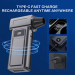 130000RPM Handheld Wireless Brushless Car Vacuum Cleaner with Suction and Blower Function Strong Air Speed Digital Display