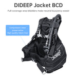 [US Direct] DIDEEP Diving Professional Jacket BCD Scuba Diving Buoyancy Adjustment Vest Regulator Leisure Diving