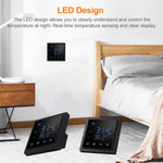 Intelligent Thermostat 16A Floor Heating Temperature Controller with LED Touch Screen 85-265V Electric Heating Control