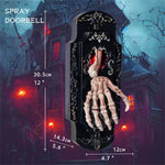 Elfeland Halloween Spooky Doorbell Sensor Spray Door Lock Luminous Audible Touch Sound Induction Venue Layout Haunted House