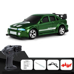 LinkMejor KF33 RTR 1/64 2.4G 4WD Mini Drift RC Car Sports LED Light High Speed On-Road Micro Racing Remote Control Vehicles Models Desktop Ornaments Toys
