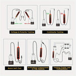 Power Probe Tester Circuit 6-24V DC Test Light Short Circuit Automotive Component Electrical Polarity Identify Continuity Tester , Overload Protection