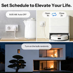 LinkMejor WS01TPF-E Orb Socket Matter Over WiFi EU Smart Wall Socket Type-F Smart Energy Insights Intelligent Overload Protection