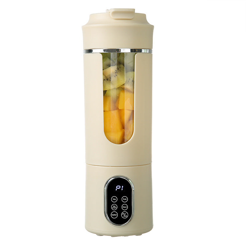 IPRee 530ml Wireless Portable Juicer 1300mAh Dual Battery 12 Blades 4 Speed Type-C Rechargeable Smoothie Blender Self Cleaning for Travel Home Office