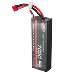 XF POWER 7.4V 7000mAh 100C 2S LiPo Battery T Deans Plug for RC Car