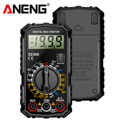 LinkMejor Professional Digital Multimeter High Precision AC/DC Voltage Current Resistance Tester with Low Battery Indication ABS Material Ideal for Electrician Maintenance Tasks