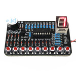 Small Blackboard DIY Electronic Quiz Buzzer Kit 8-Way Responder Digital Display Test Circuit Soldering Practice Module Kit