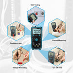 LinkMejor DM20 Digital Multimeter Auto-Ranging 6000 Counts Smart Electrical Tester with Non-Contact Voltage Function Safe Reliable for AC/DC Voltage Current Resistance Continuity Measurements