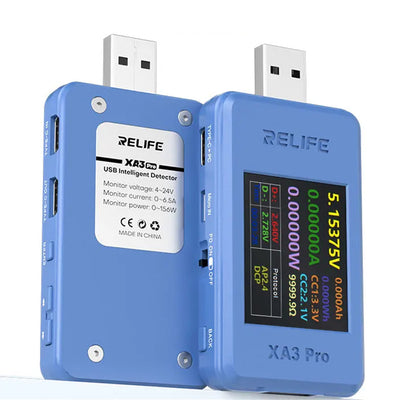 LinkMejor XA3 Pro USB Smart Tester PD QC2.0 QC3.0 Fast Charge 6.5A High Current 156W Power Measurement 1.77-inch TFT LCD
