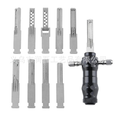 Multifunctional 10-Piece Locking Set Ghost Hand Kabbah Speed Storm Tin Tool High Quality Stainless Steel Locksmith Tool