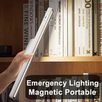 LinkMejor Rechargeable LED Desk Lamp Stepless Dimming Table Light Magnetic Hanging Lamp Bedroom Bedside Reading Table Lamps