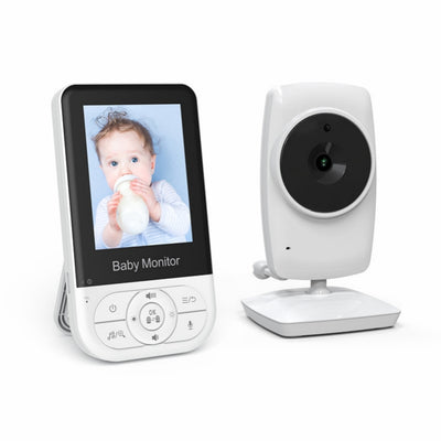 MC628A Wireless Baby Monitor 2.8 Inch Screen Two Way Audio Night Vision Temperature Monitoring 2X Zoom 22H Battery Video Monitoring Pet Baby Surveillance Secure Connection