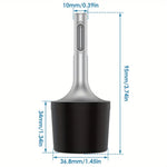 Rotary Hammer Drill Head 45# Steel Round Shank 95x36.8x10mm Wear Resistant Easy Installation for Walls Tiles Metal Sheets
