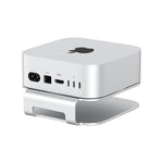 S60 Aluminum Cooling Stand Desktop for MacMini M4 M4 Pro 3mm Thickness Airflow Heat Dissipation Dock