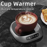 IPRee USB-Powered Smart Beverage Heating Pad with 3-Speed Adjustable Temperature Control, 3-Beep Alert System & Auto Shutoff - USB-Powered Coffee & Tea Warmer with, Ideal for Home/Office Use, Coffee Machine Accessorie