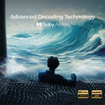 [EU/US Direct] Refurbished ULTIMEA Poseidon M4T 5.1CH Dolby Atmos Soundbar 450W bluetooth Soundbar with 5.25-inch Wireless Subwoofer 2 Rear Surround Speakers BassMX Surround X Technology Support HD eARC Smart Home Theater