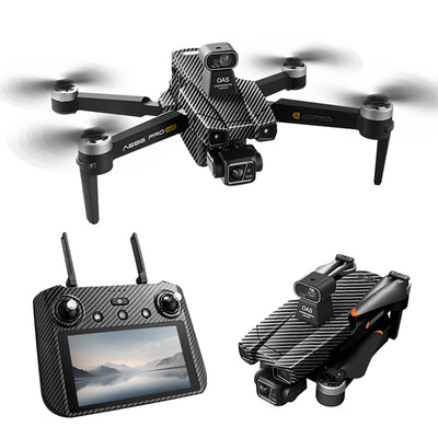 AE86 PRO MAX GPS 8KM 5G Repeater Digital FPV with 4K HD Camera 3-Axis EIS Gimbal 360° Obstacle Avoidance Touchable LCD Screen Controller Brushless Foldable RC Drone Quadcopter RTF