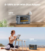 [US Direct] FlashFish QE02D UPS 1200W 1008Wh Portable Power Station LiFePO4 Lithium Battery Support in Solar Panels Backup Power Home Energy Storage Outdoor Camping Power Generator