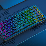 ATTACKSHARK X82PRO HE Mechanical Gaming Keyboard RGB 75% Layout Tri-mode Magnetic Amber Axis with 0.01mm RT Accuracy 8KHz Return Rate Gamer Keyboards