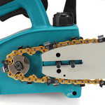 Drillpro 10Inch Cordless Brushless Electric Chain Saw Woodworking Wood Cutter For Makita Battery W/ Plastic Box