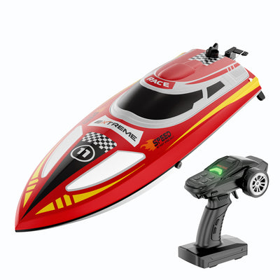 LinkMejor V003 RTR 2.4G 30km/h RC Boat High Speed Competitive Racing LED Lights Waterproof Auto Capsize Reset Self-Righting 3 Speed Ultra Long Using Time Water Cooling System Vehicles Models Toys