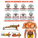 Bominfit Portable Multifunctional Push-up Board - Fitness and Muscle Training Device Home Workout Set Strength Training