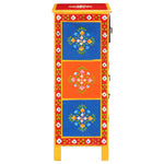 Solid Mango Wood Hand Painted Sideboard 23.6''x11.8''x29.5''