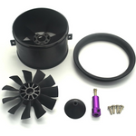 [HK Direct] Apisqueen 50mm EDF 4S 4300kV 950g Thrust Belt 11 Sheets/ 64mm EDF 4S 3500kV Belt 11 Sheets/ 70 mm EDF 6S 2300 kV 2240 g Push Belt 12 Blades Electric Sheath Current Fan for Aircraft Model Aircraft Engine