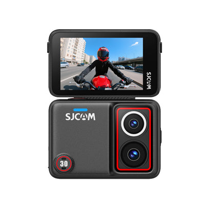 LinkMejor SJ30 8K Dual Lens Action Camera Flip Touch Screen 20FPS Ultra HD Night Shooting Travel Vlog Camera Dashcam