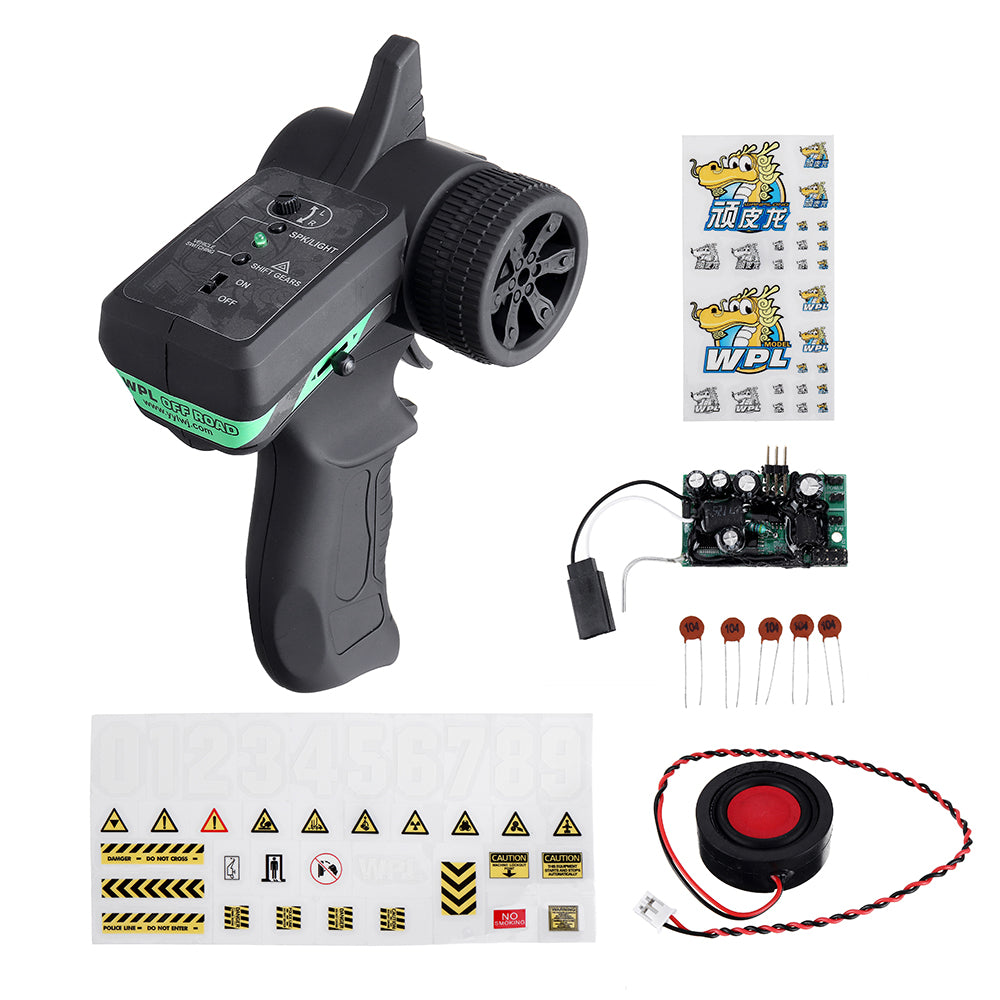LinkMejor V3 Diesel Version Upgraded Sound System All-in-one Electronics 1/16 RC Car Spare Parts