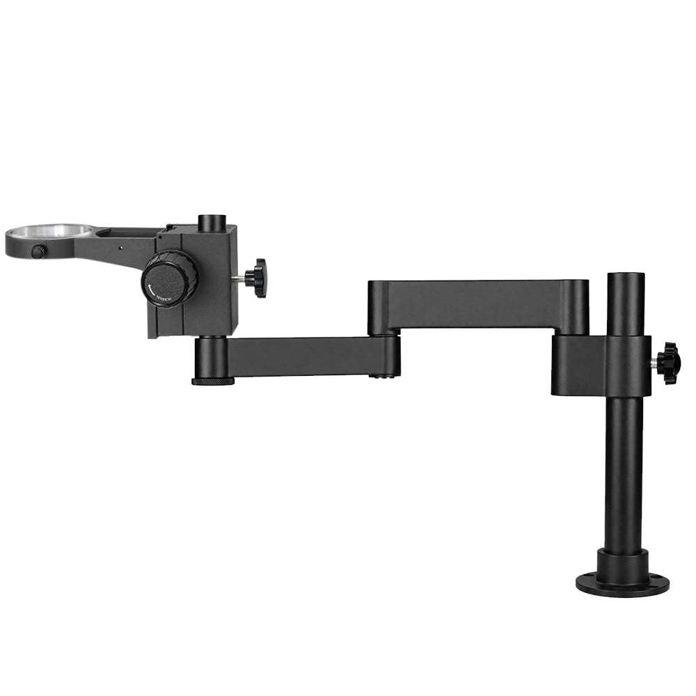 LinkMejor Articulating Arm Clamp Microscope Bracket 76mm 50mm Focusing Holder For Stereo Microscope Monocular lens Camera