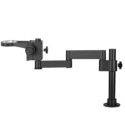 LinkMejor Articulating Arm Clamp Microscope Bracket 76mm 50mm Focusing Holder For Stereo Microscope Monocular lens Camera