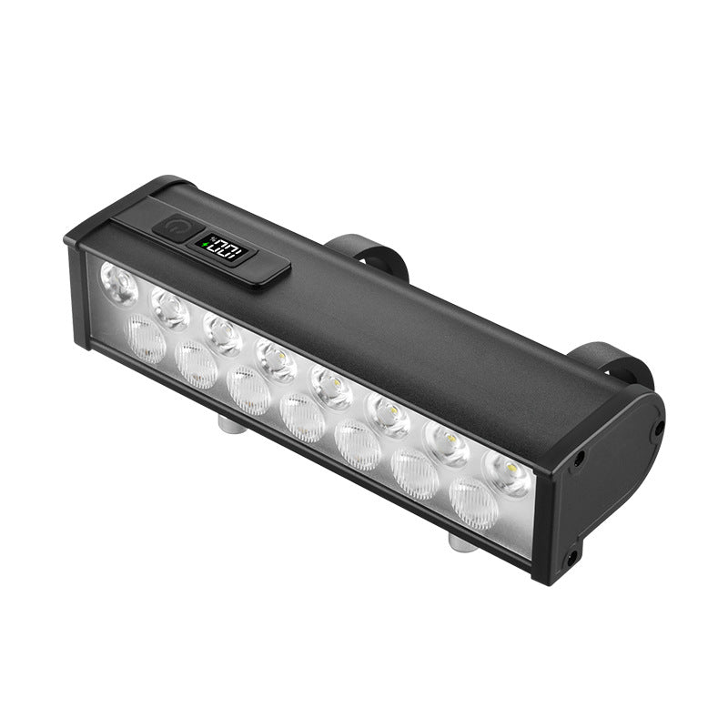 LinkMejor 1200 LM Bicycle Headlight White Yellow Dual-light Digital Type-C Charging Power Display Waterproof Bike Front Light for Night Cycling Safety
