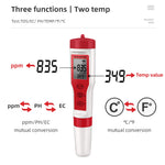 4 in 1 PH Meter PH/TDS/EC/Temperature Meter Digital Water Quality Monitor Tester for Pools Drinking Water Aquariums EZ9908