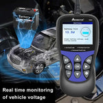 Aermotor V850 Car OBD2 Scanner Multi-languages Check Engine Auto Diagnostic Tool Same as KW85/ELM327 Full OBD 2 Function