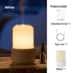 Kinscoter Aroma Diffuser Essential Oil Diffuser Usb Portable Air Humidifier Warm Color Night Light For Home Bedroom Desktop