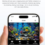 Camsoy S20M WiFi Mini Smart Home Pet Monitor Window Camera Motion Detect Security Camera Two-Way Audio Through Glass to Monitor the Fish Tanks Surveillance Macro-lens Cam