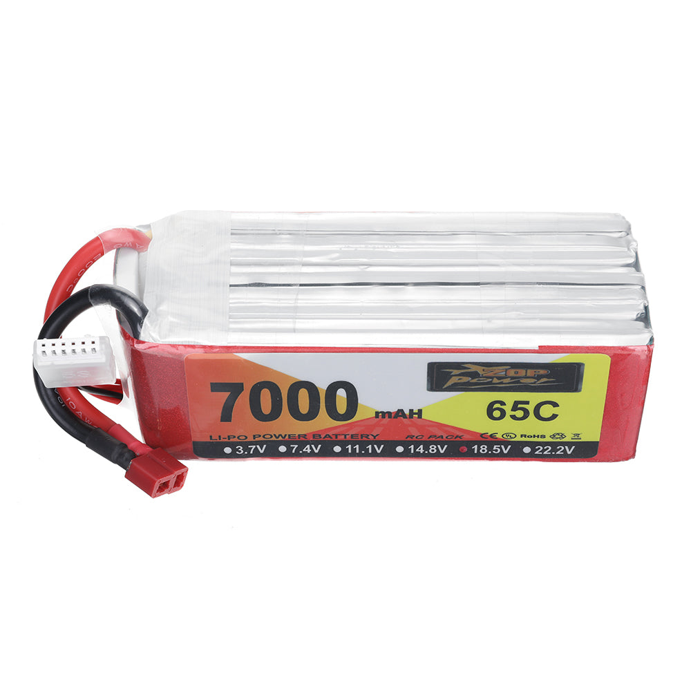 LinkMejor Power 18.5V 7000mAh 65C 5S LiPo Battery T Plug for RC Car
