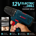 LinkMejor 120-LI for BOSCH Cordless Electric Drill 12V Lithium-Ion 2-Speed Adjustable High Torque Lightweight Power Tool for Wood and Metal Drilling No Battery No Charger