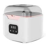 Tevorex Ultrasonic Retainer Cleaner Machine High Frequency Vibration 3 Speed Timing Ultrasonic Cleaning Device with 240ML Stainless Steel Tank for Dental Glasses Watches Jewelry