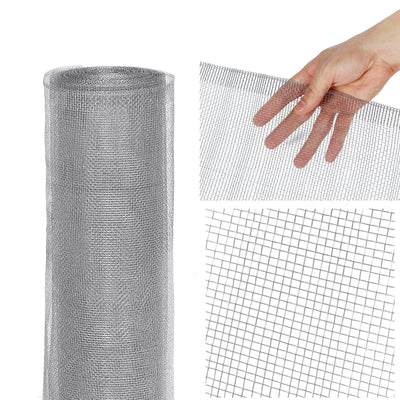 Hardware Cloth 24in x50ft & 1/8inch Chicken Wire Mesh Hot-Dipped Galvanized Material, Fence Wire Mesh for Chicken Coop/Run/Cage/Pen/Vegetables Garden and Home Improvement Projects
