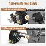 LinkMejor HD34 Pro Honing Guide For Chisels And Planes Woodworking Sharpening System With Sharpening Angle Fixture Angle Gauge